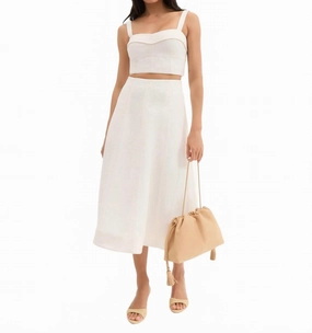 Fellini Jacquard Skirt In Dove Fashion Forward