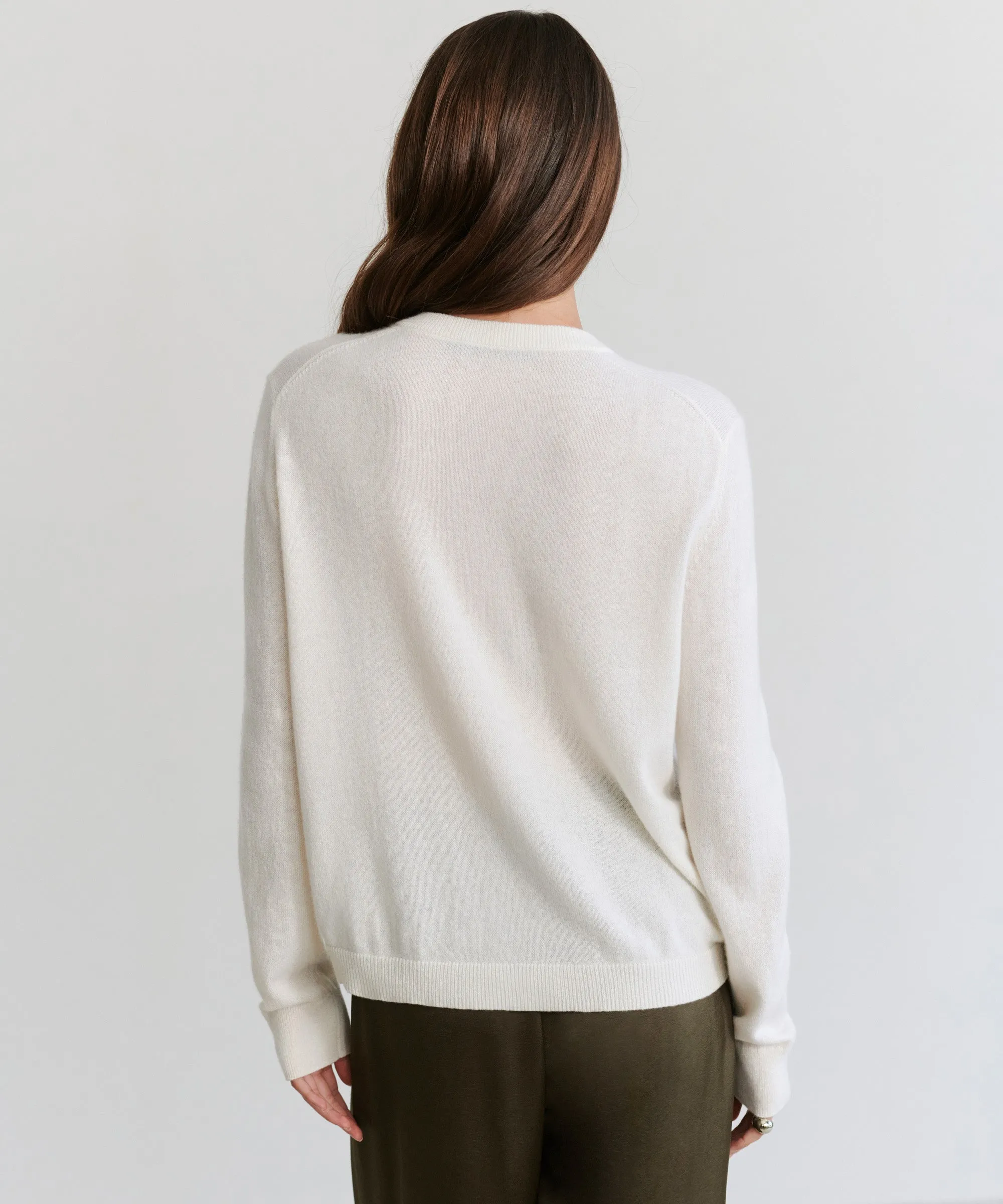 VeganFriendly Material Cozy Loopback Fabric Flynn Cashmere Sweater