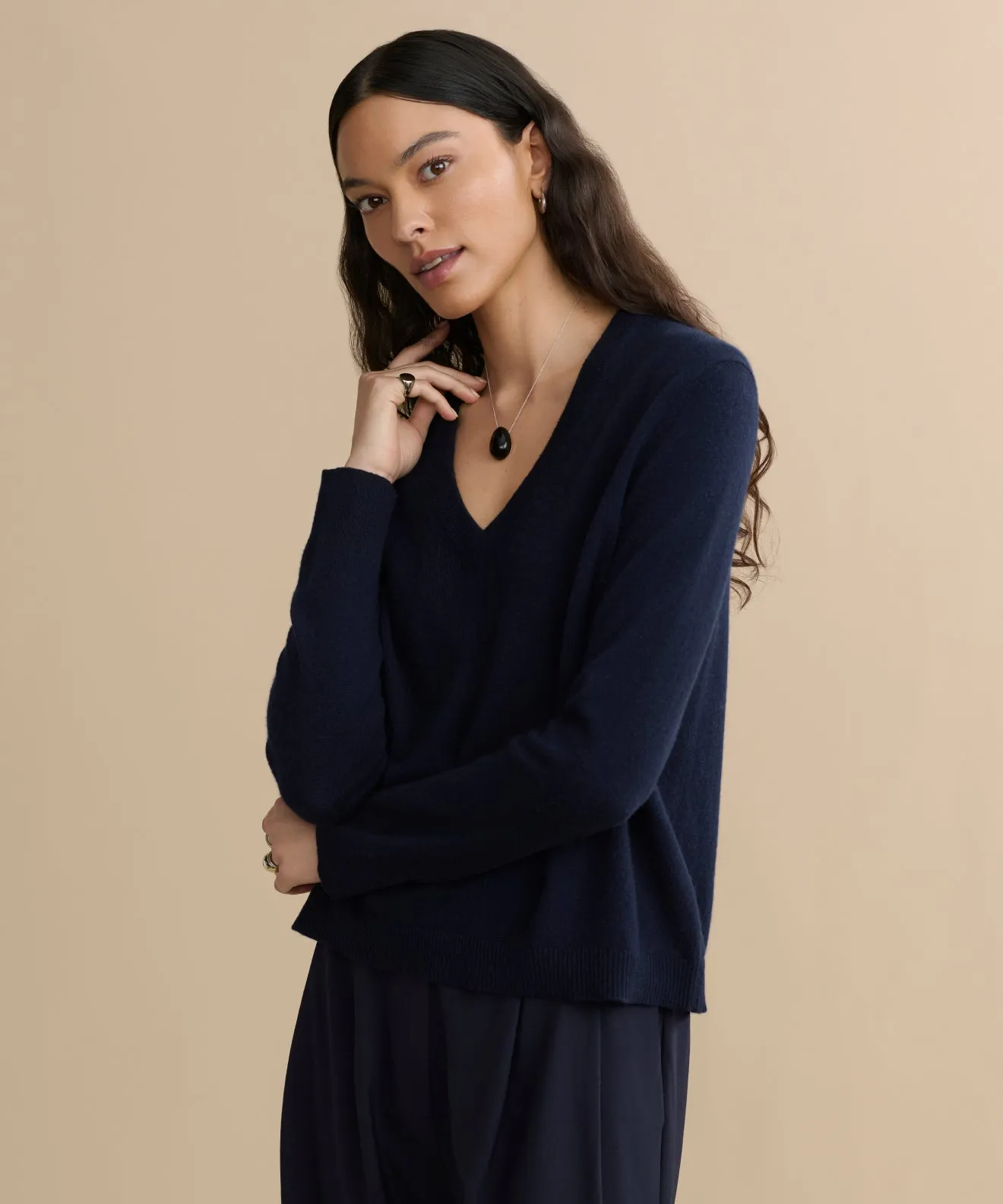 Flynn Cashmere Sweater HighElastic Recovery Classic Wear