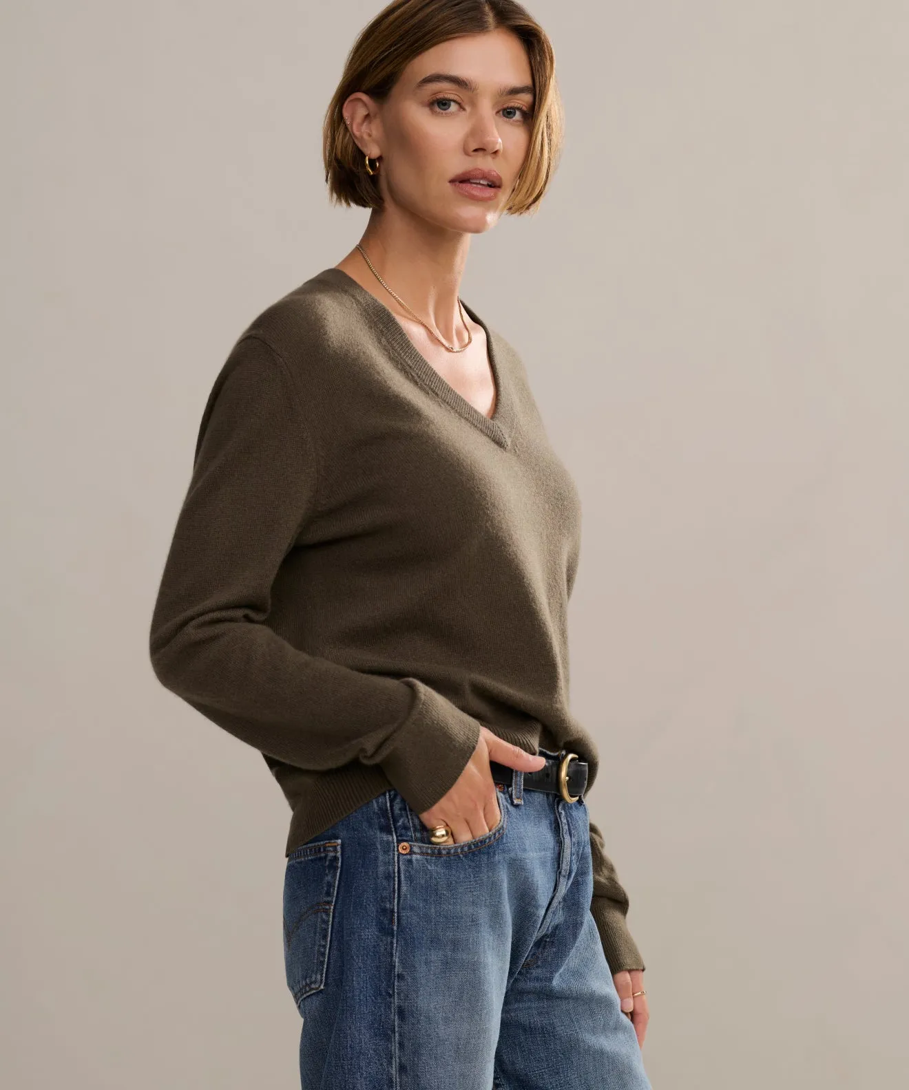 All-Day Use Fashion Fit Flynn Cashmere Sweater