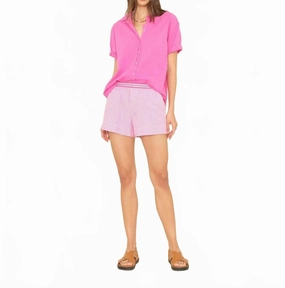 Carlyn Short In Berry Pink MultiPocket Design Urban Fashion
