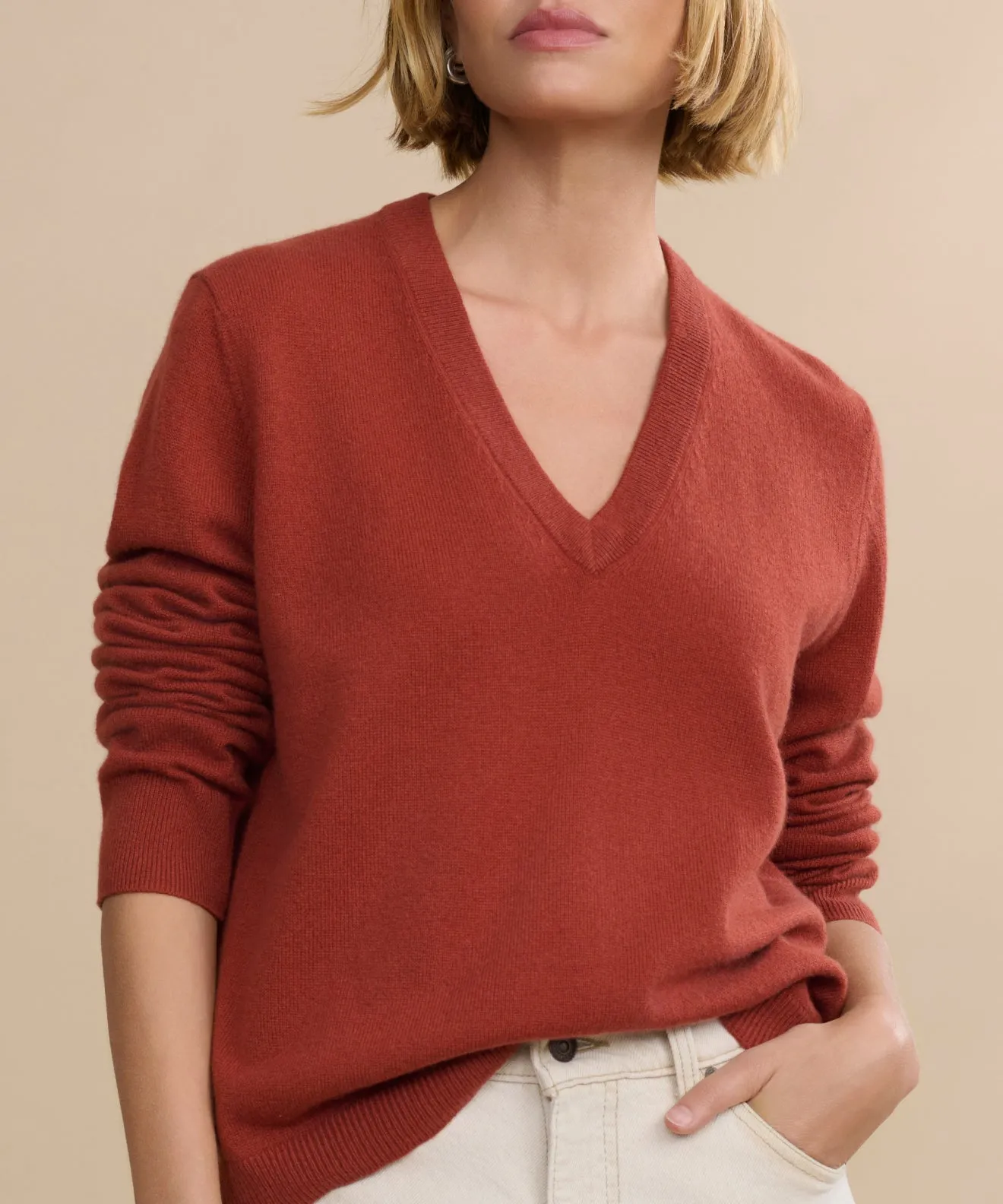 Recycled Polyester High Elasticity Flynn Cashmere Sweater