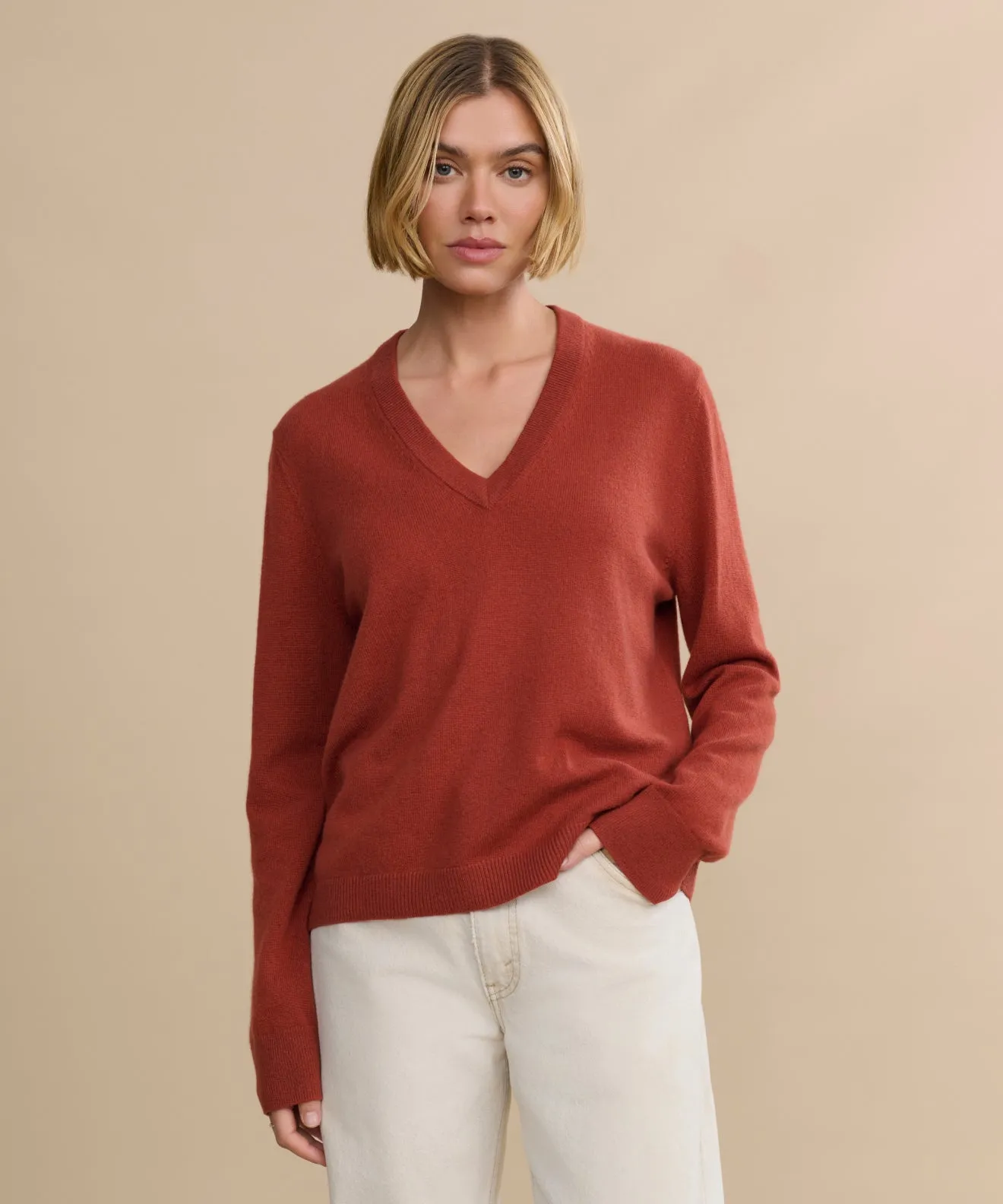 Layered Ventilation Design Work Day Flynn Cashmere Sweater