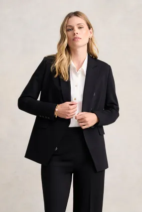 Ponte Blazer - Black Moisture wicking City Ready