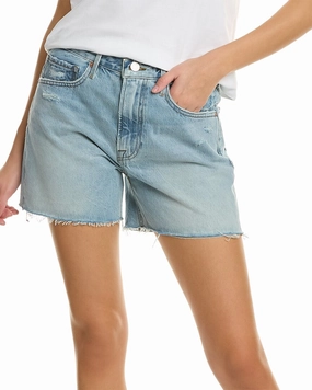 FRAME Denim Le Super High Rossum 2Year Destruct Short Back pockets stain resistant coating