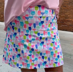 Fun Zip Skort In Wine Glass fresh start Mood Casual