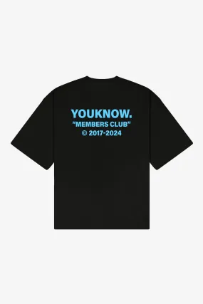 Stylish Casual Comfy All-Day MEMBERS CLUB TEE V2 | Black