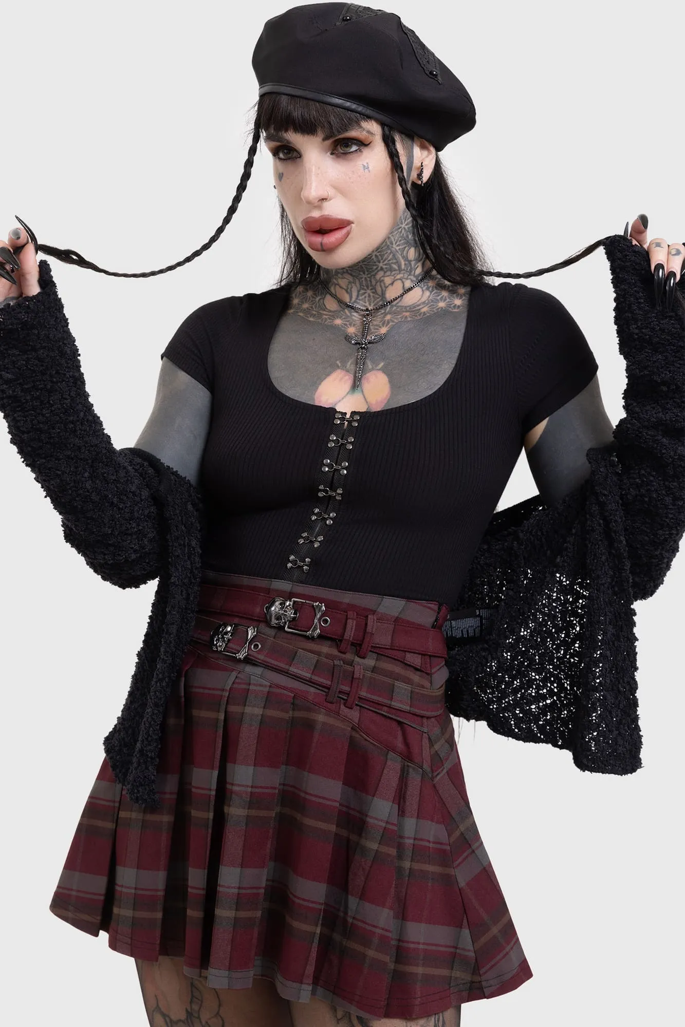 Timeless Outfit Fresh Texture Sable Riot Skirt