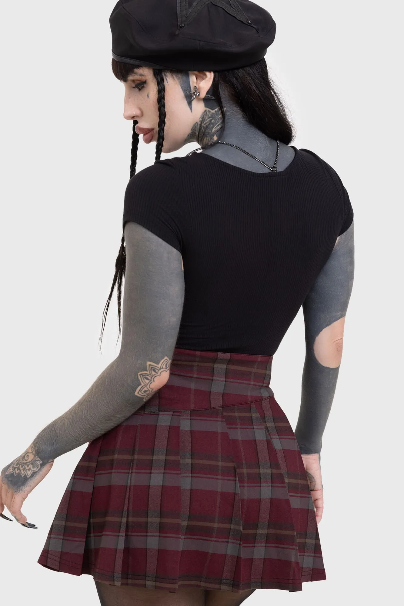 Split hem Sable Riot Skirt