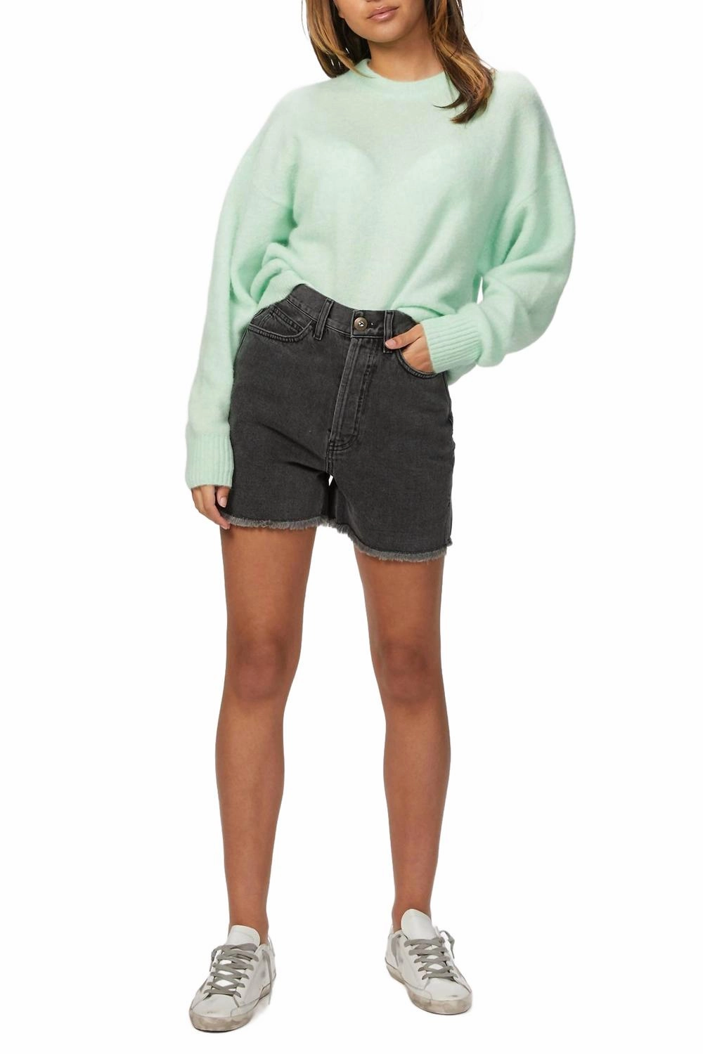 Piper Sweater In Matcha Latte Cozy Fabric Chilly Wear