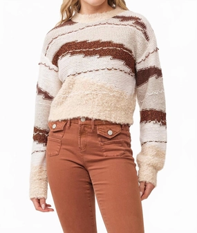 Gabriela Sweater In Toasted Gingerbread Layered Wearable