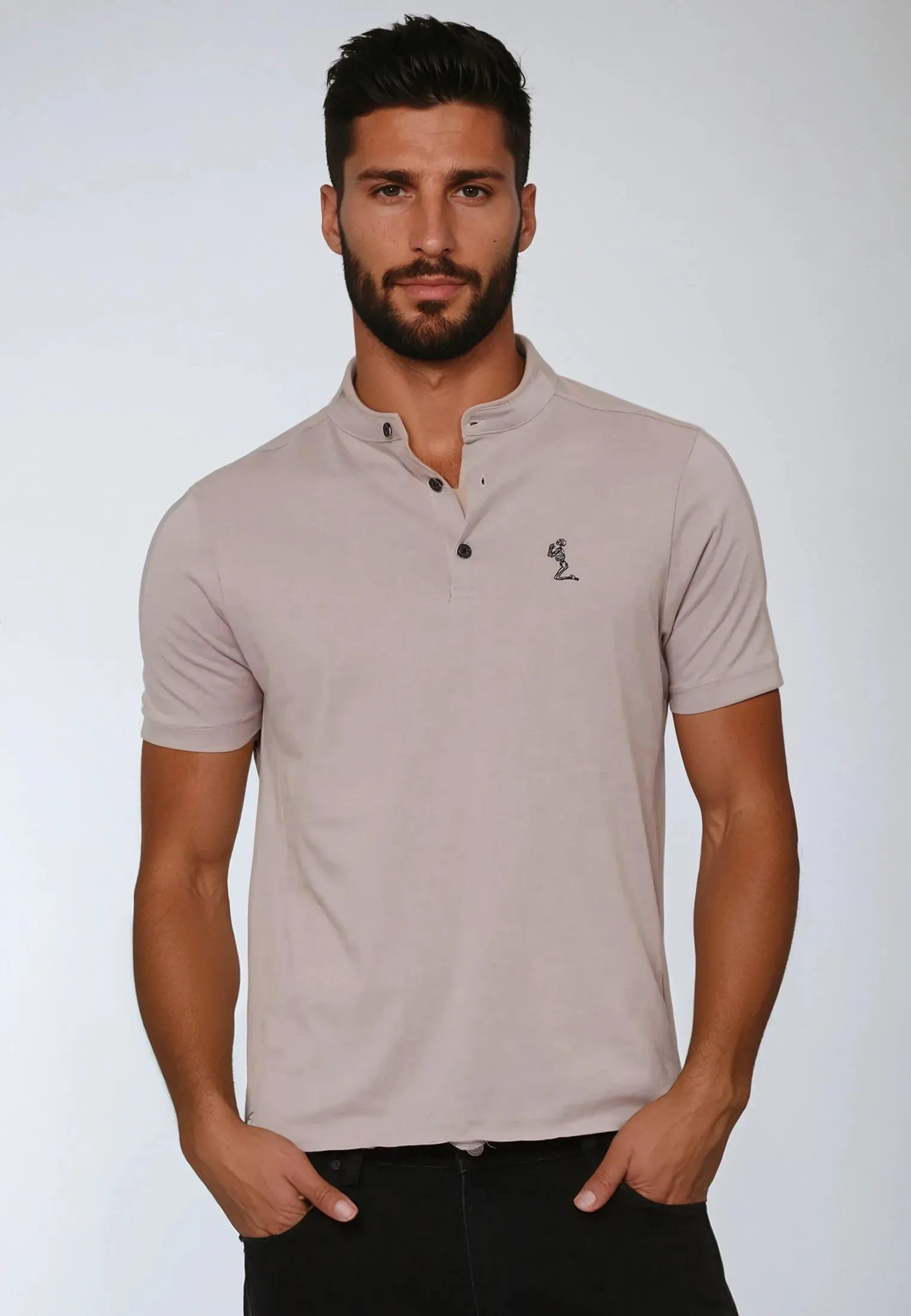 ESSENTIAL ORSON ASHES OF ROSES POLO SHIRT Eco Conscious Production Ultra Soft Texture