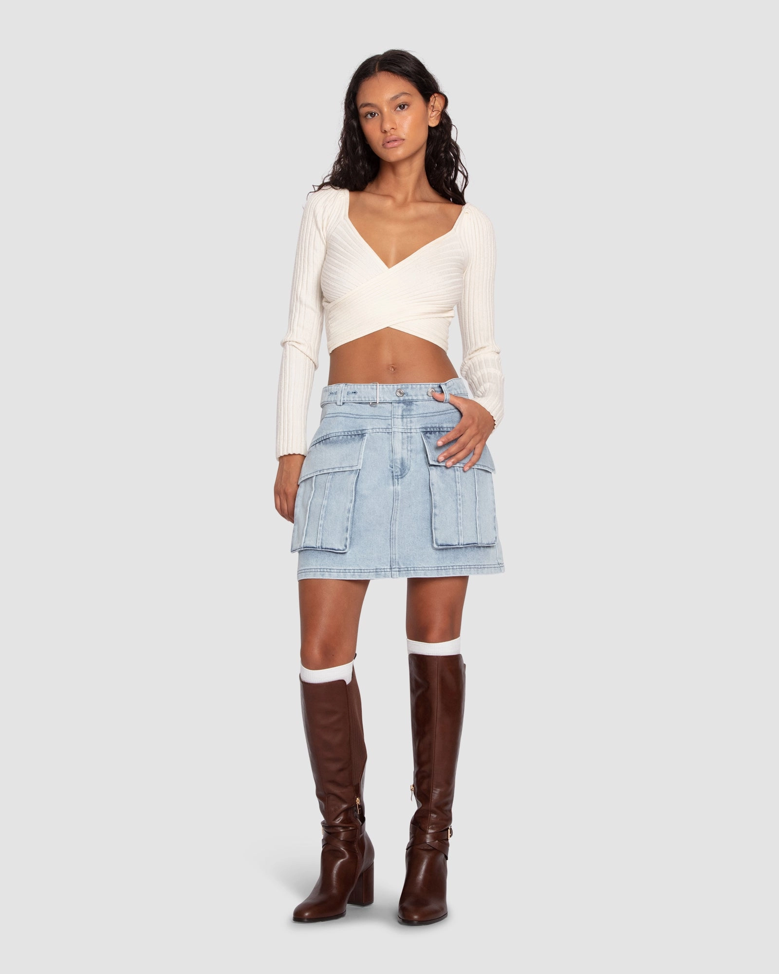 Dance in the Flames Skirt Elastic hem