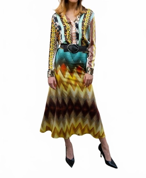 premium fabric Women's Lex Midi Skirt In India