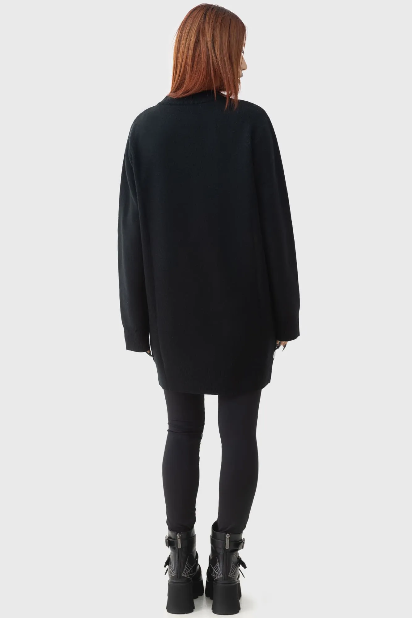 NonRestrictive Fit Ghost With The Most Intarsia Sweater