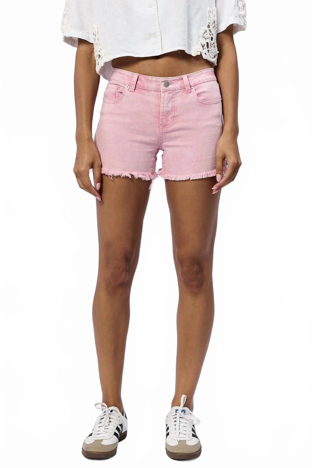 Compression Fit Gigi High Waist Short In Sepia Rose
