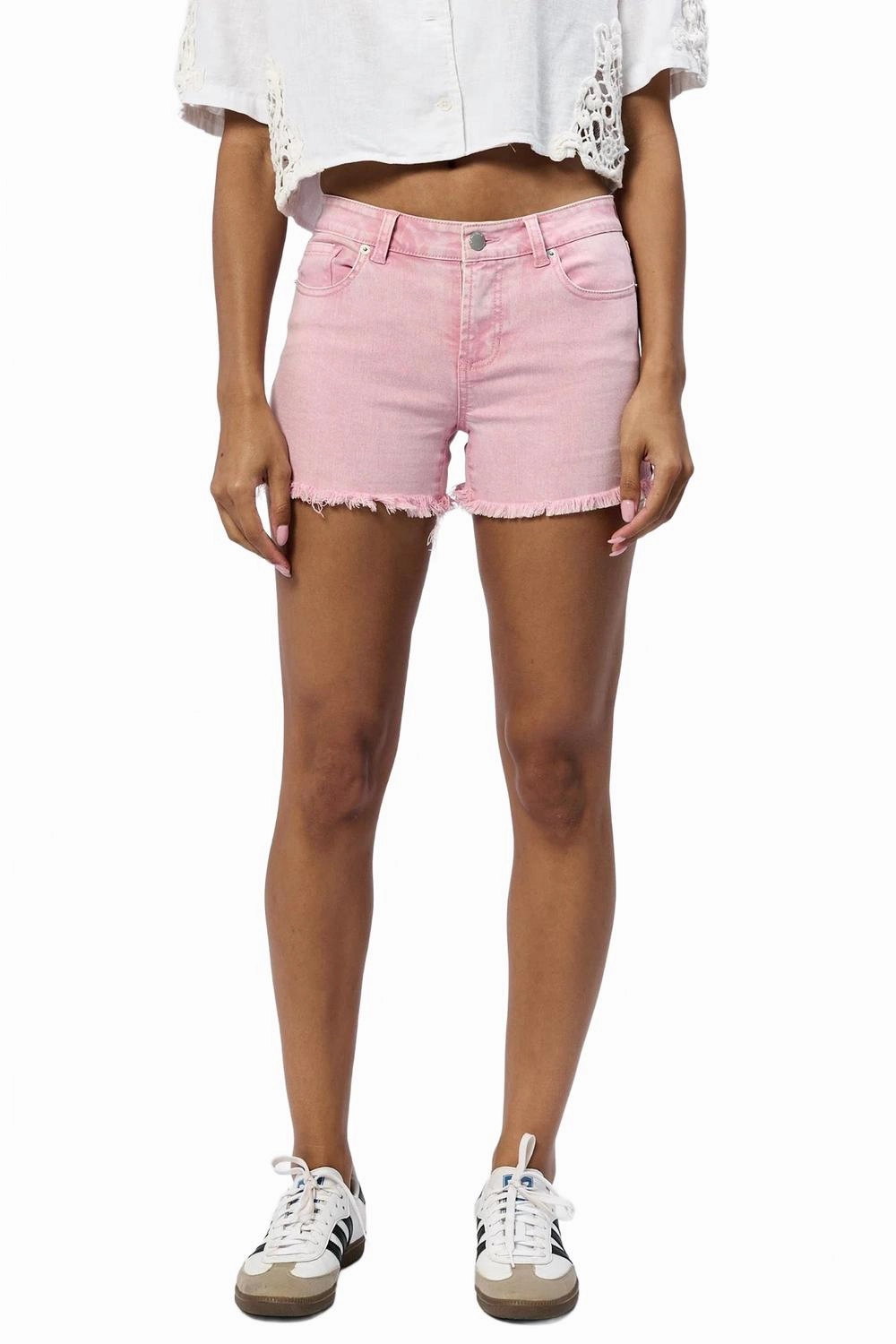 Sun Protection Fabric Gigi High Waist Short In Sepia Rose
