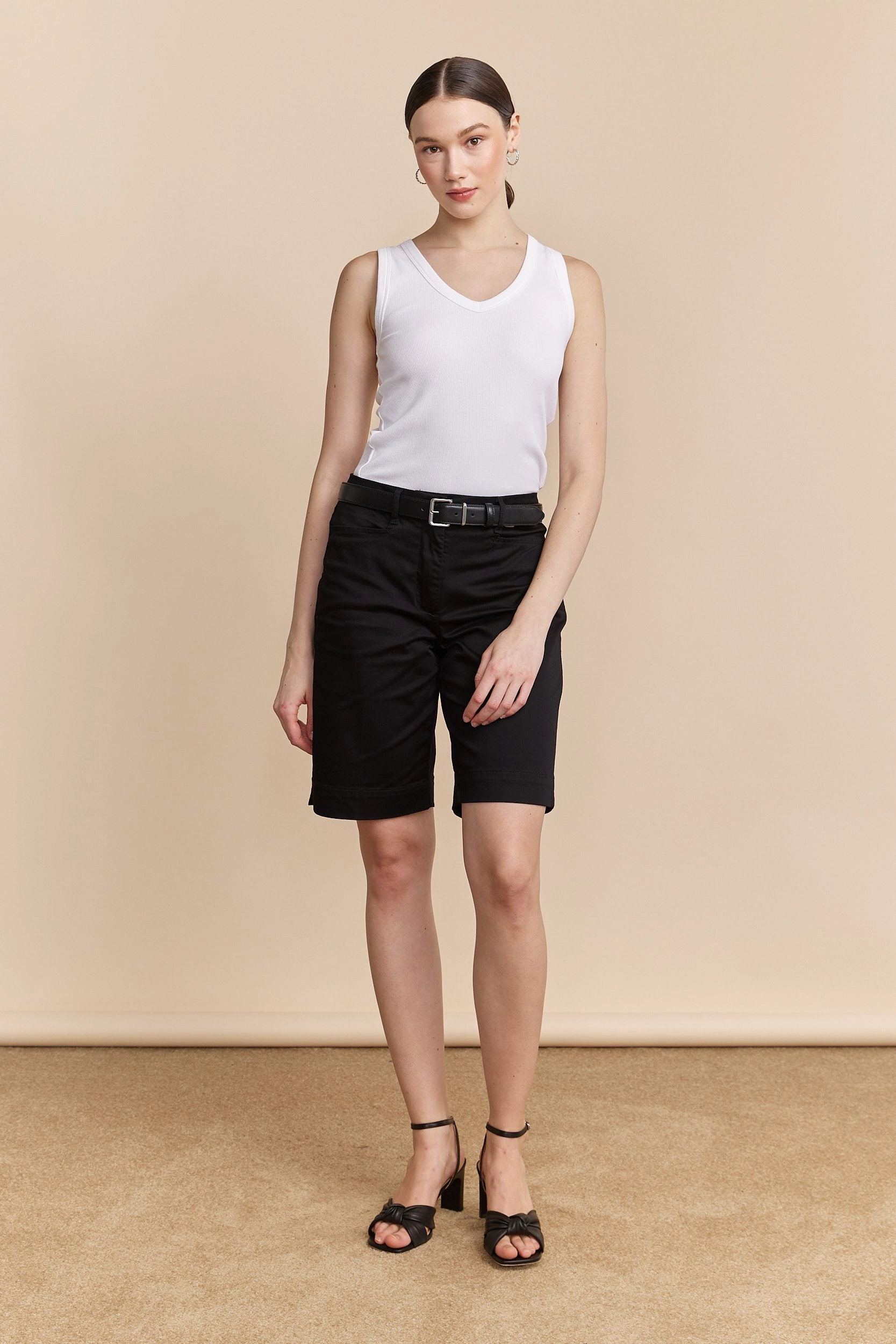 School Uniform Modern Fit Bermuda with pressed pleats