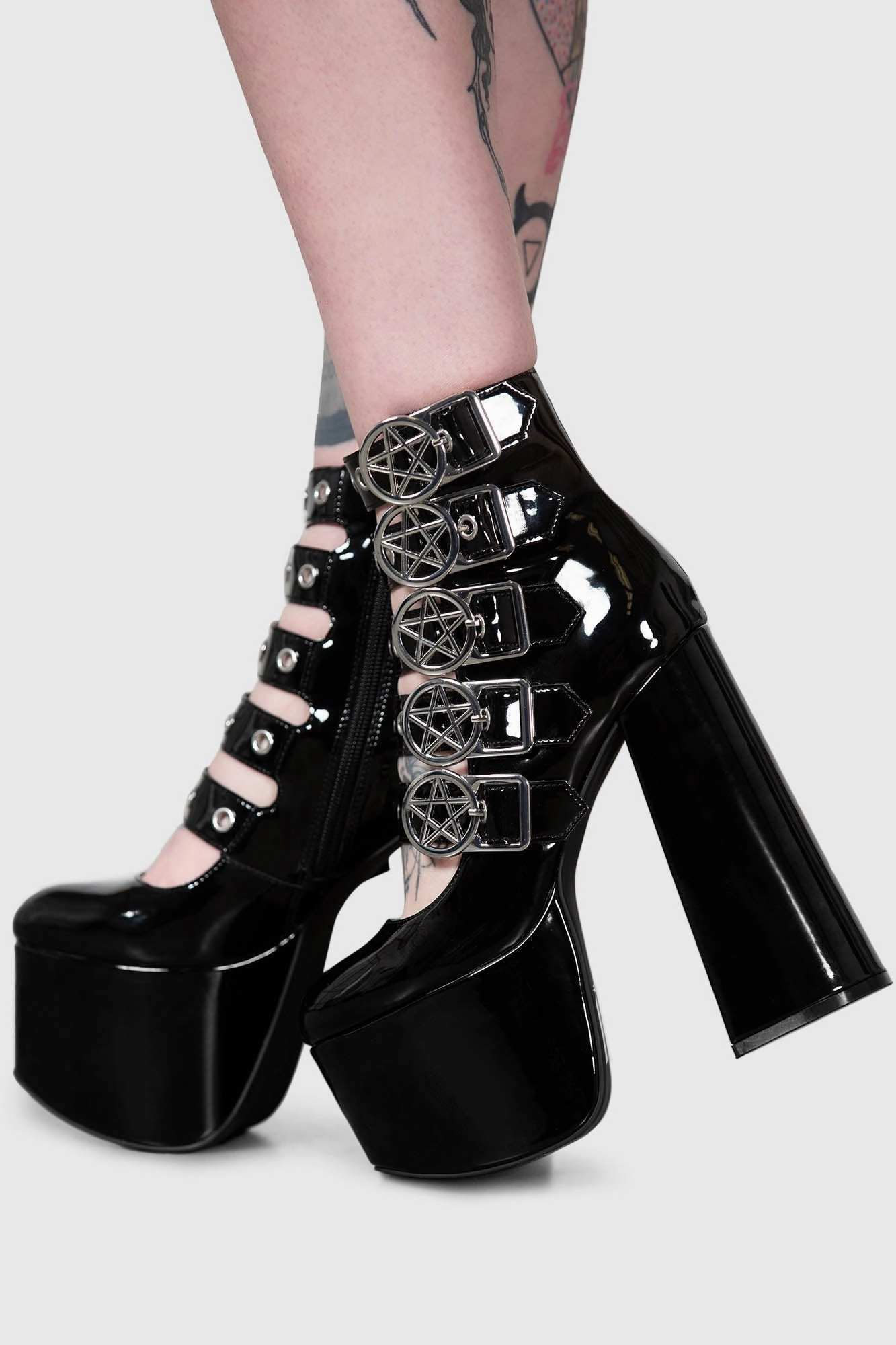Ankle Strap Shoes Panic Platform Shoes