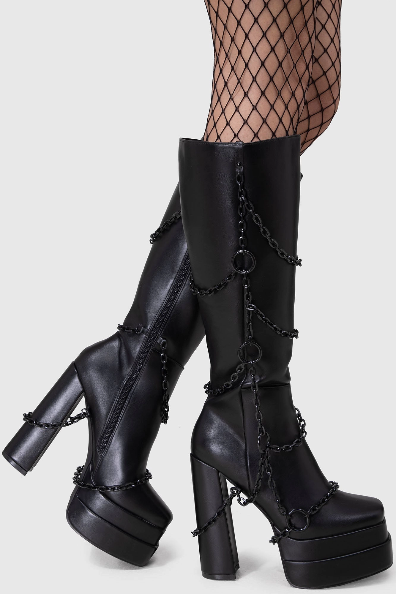 Gloomed & Doomed Knee High Boots Insulated Mountain Hike