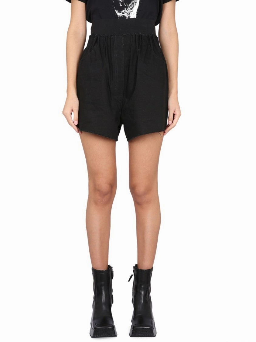 Denim Bermuda Shorts Flexible Stretch Waist