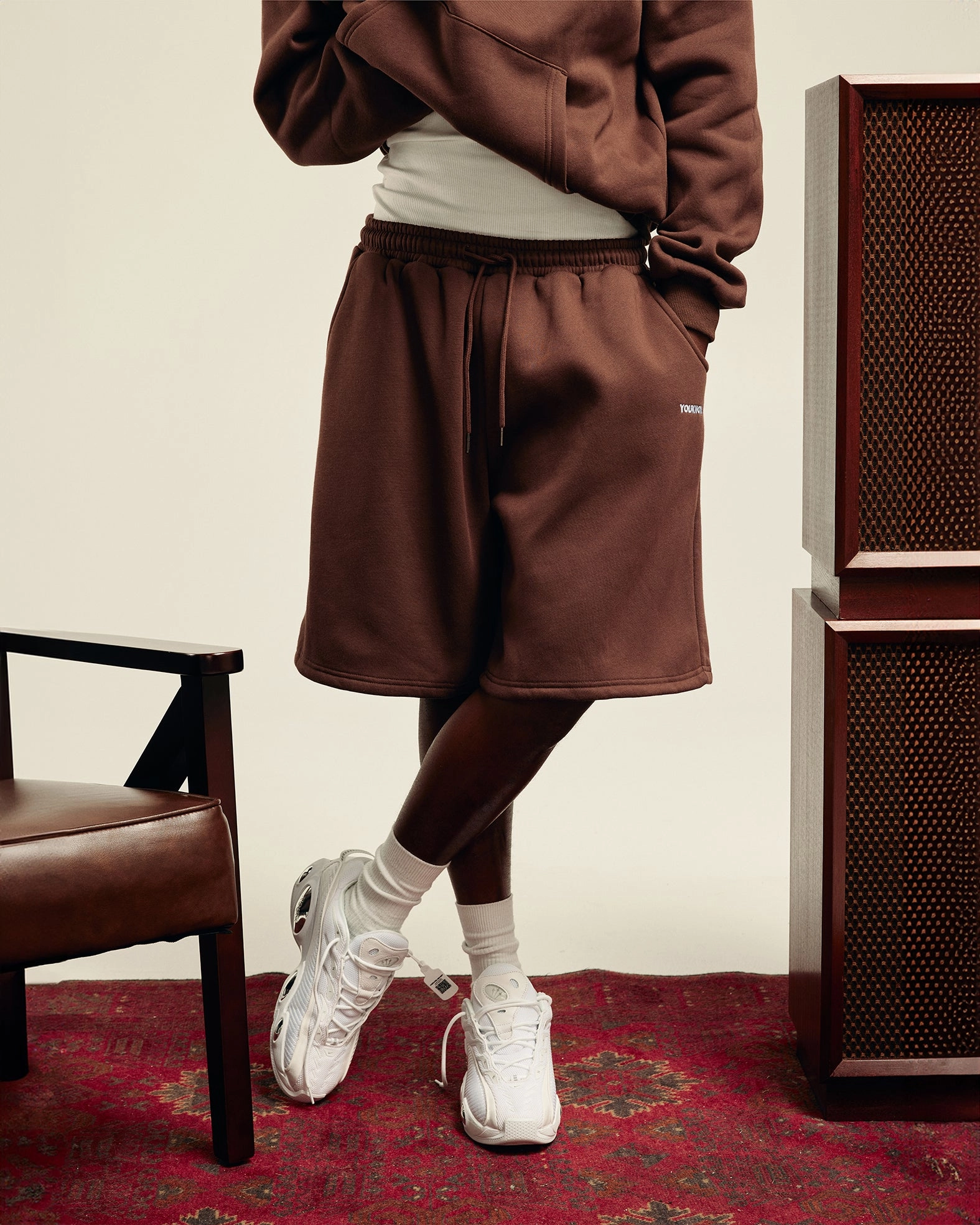 TaglessLabeling BLOCK SHORTS | Brown