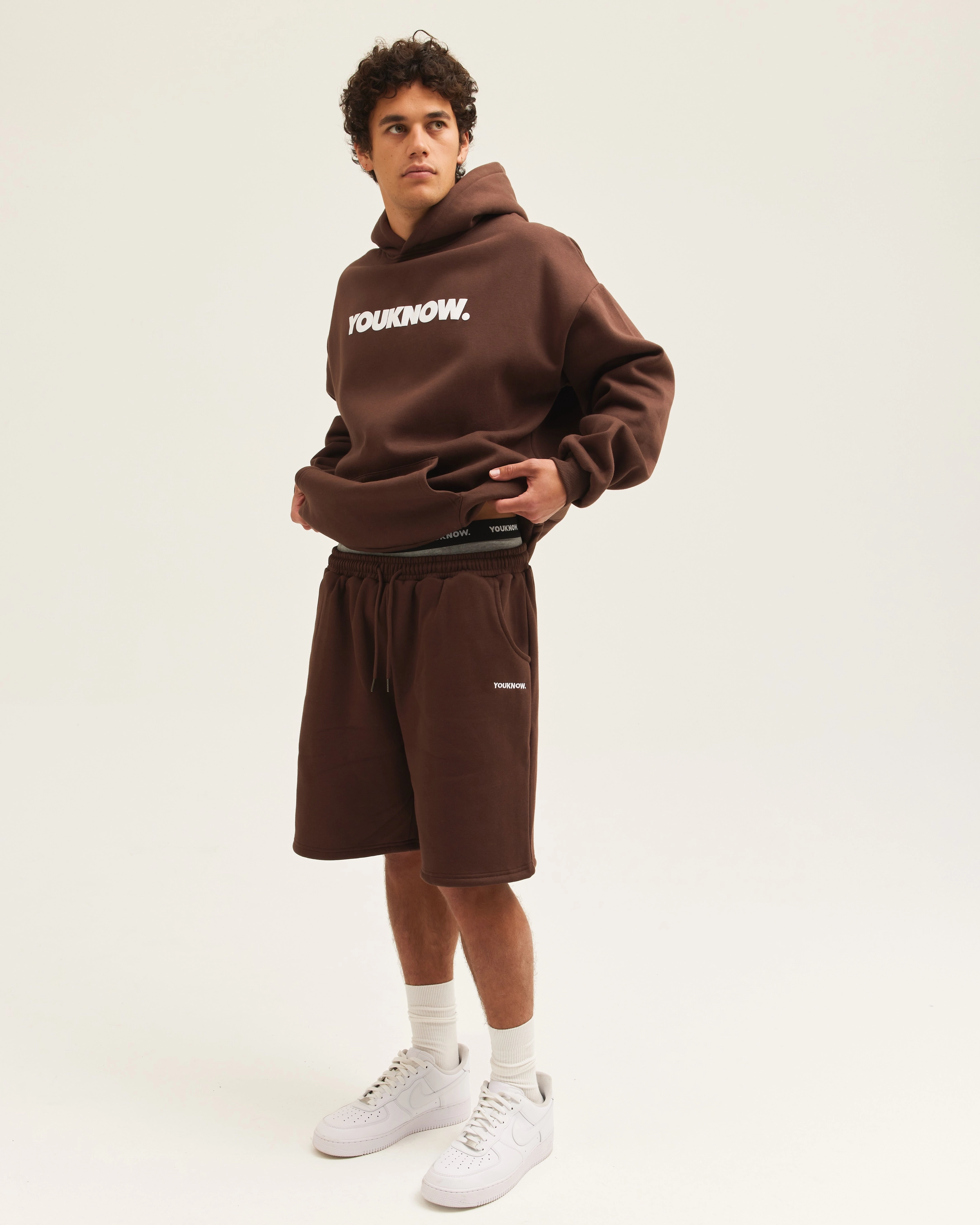 BLOCK SHORTS | Brown Versatile Fit Active Wear Shorts