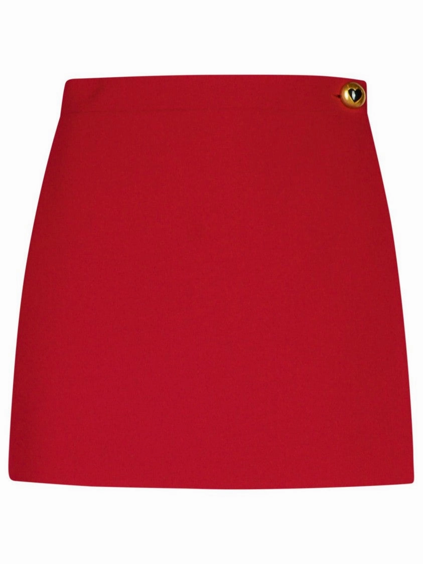 Burgundy Polyester Blend Shorts date night look