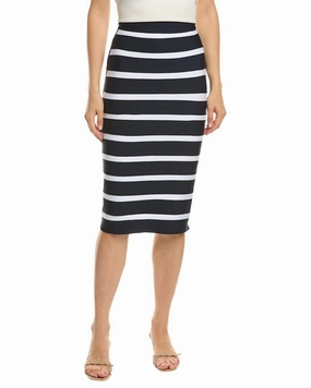 Texture Play All Day Look Gracia Striped Bodycon Skirt