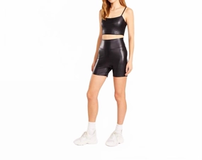 Chill Look Comfortable clothing Faux Chill Bike Shorts In Black