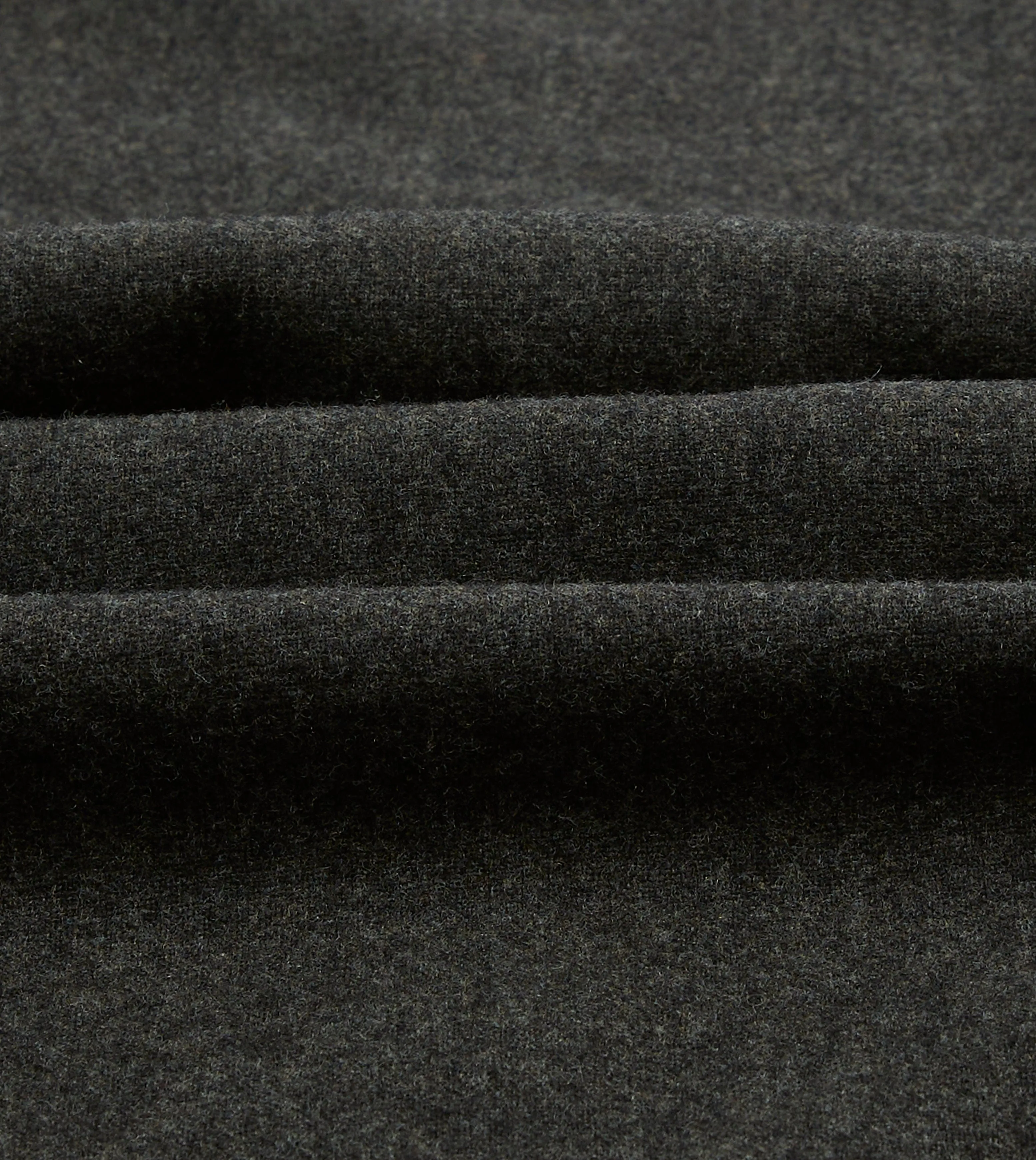 Grey Wool Four-Pocket Camp Collar Work Shirt Weekend Casual Tear Resistant Reinforcement