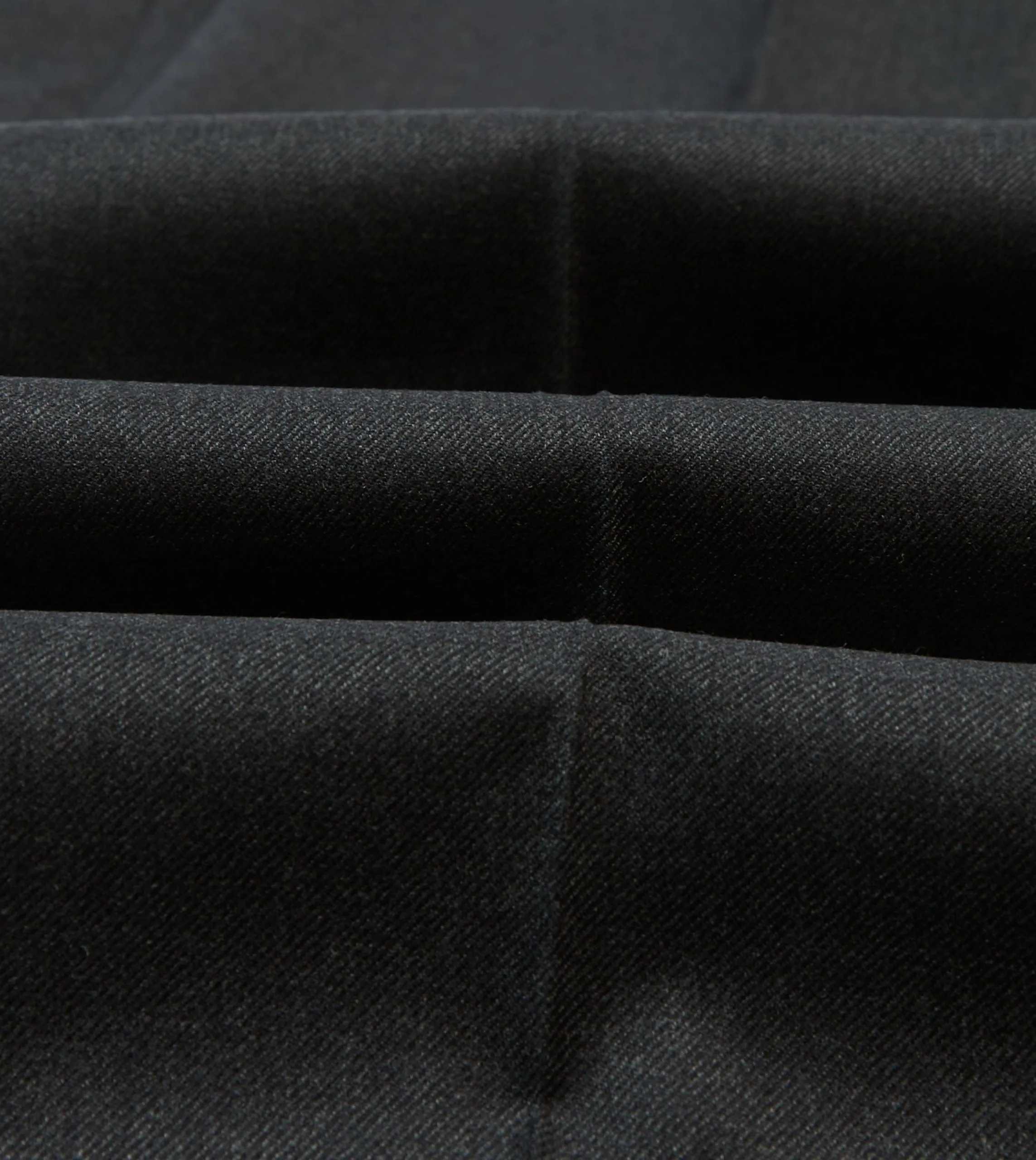 Easy Fit Grey Worsted Wool Flat Front Trouser