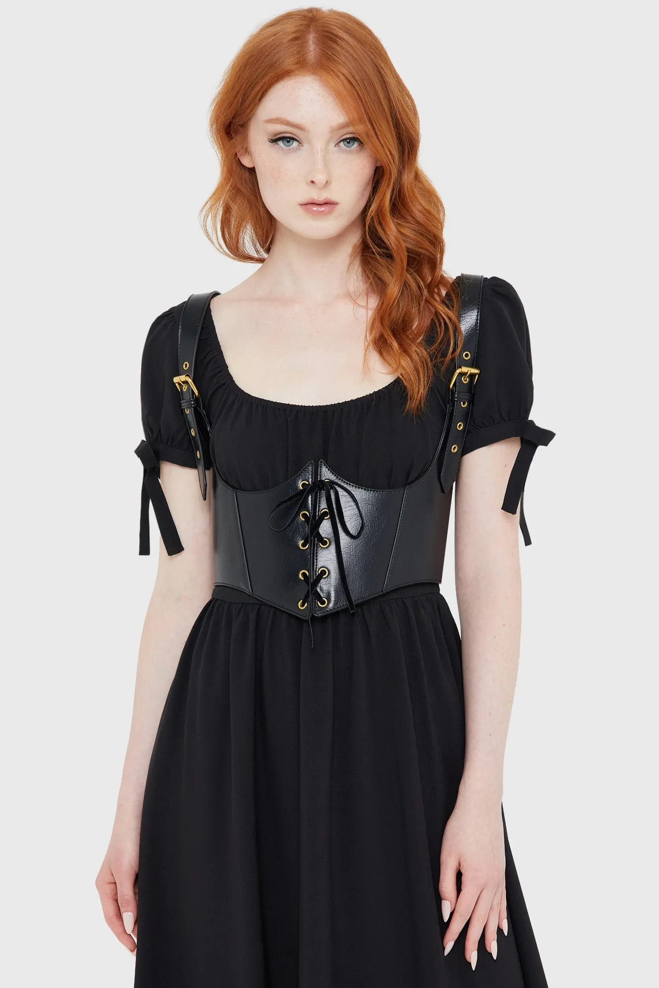 Grim Gretchen Dress [BLACK] Feminine Design