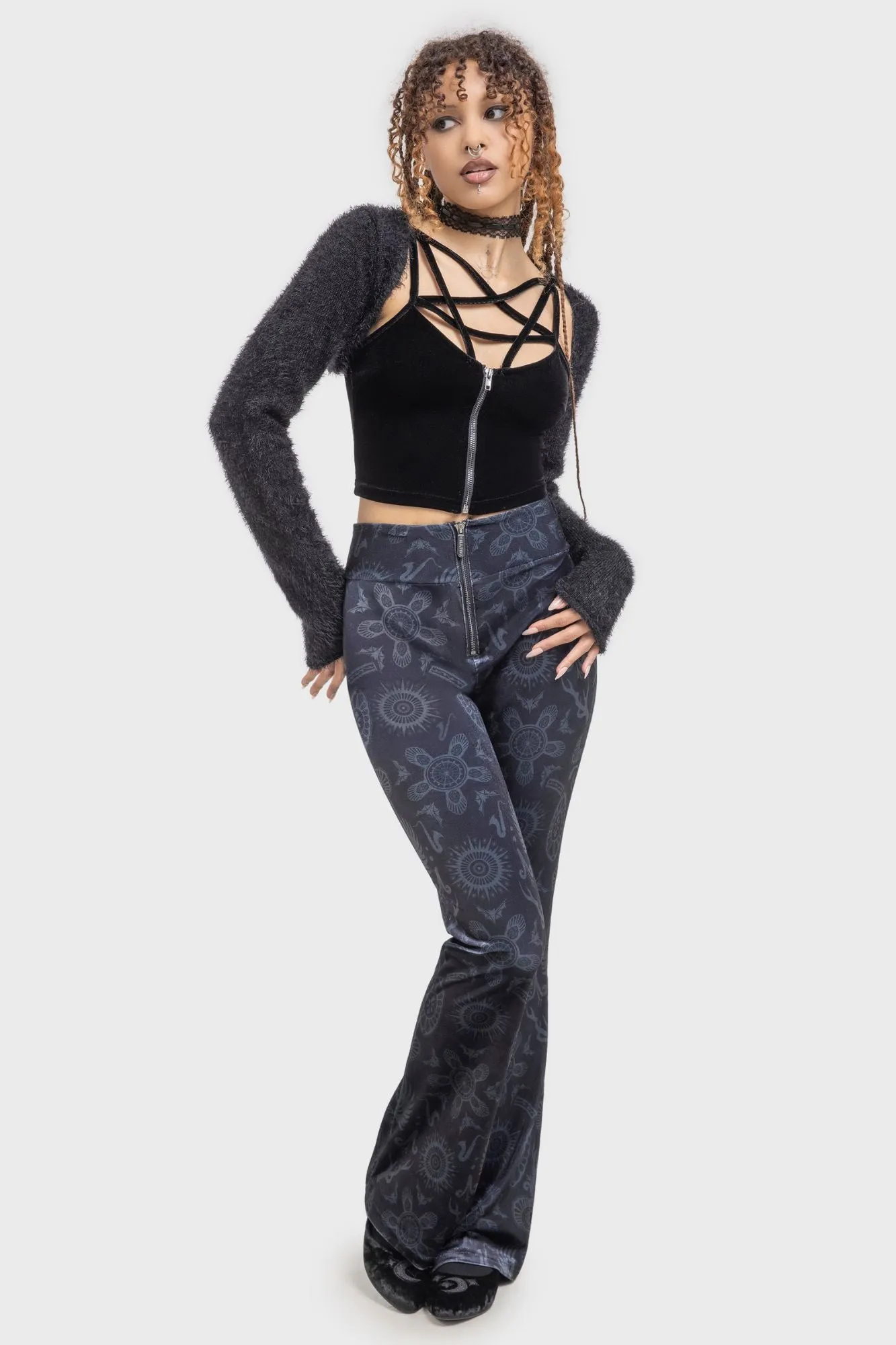 Half Vamp High Waist Trousers Breathable Comfort Design Go Anywhere