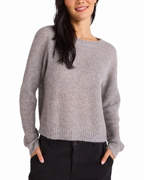 Winter Essentials Snuggly Knitwear Bella Dahl Drop Shoulder Cashmere & Silk-Blend Sweater