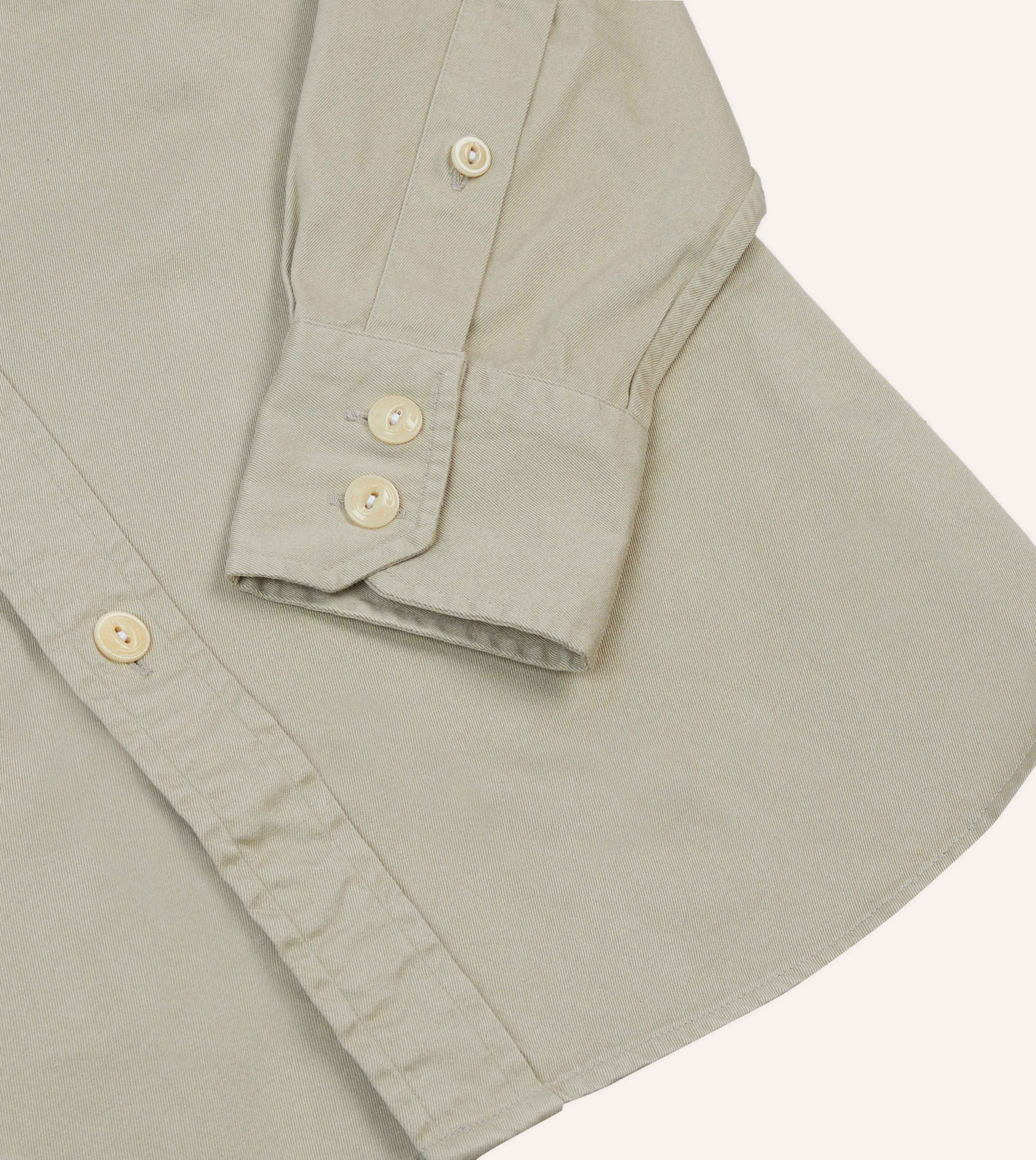 Stone Cotton Long Point Collar Work Shirt tall size