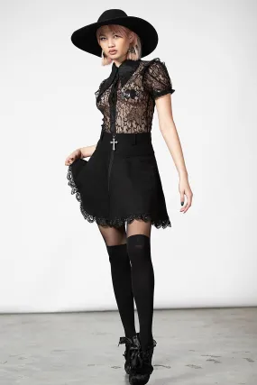 Viktoria Mini Skirt Weekend Style Split hem