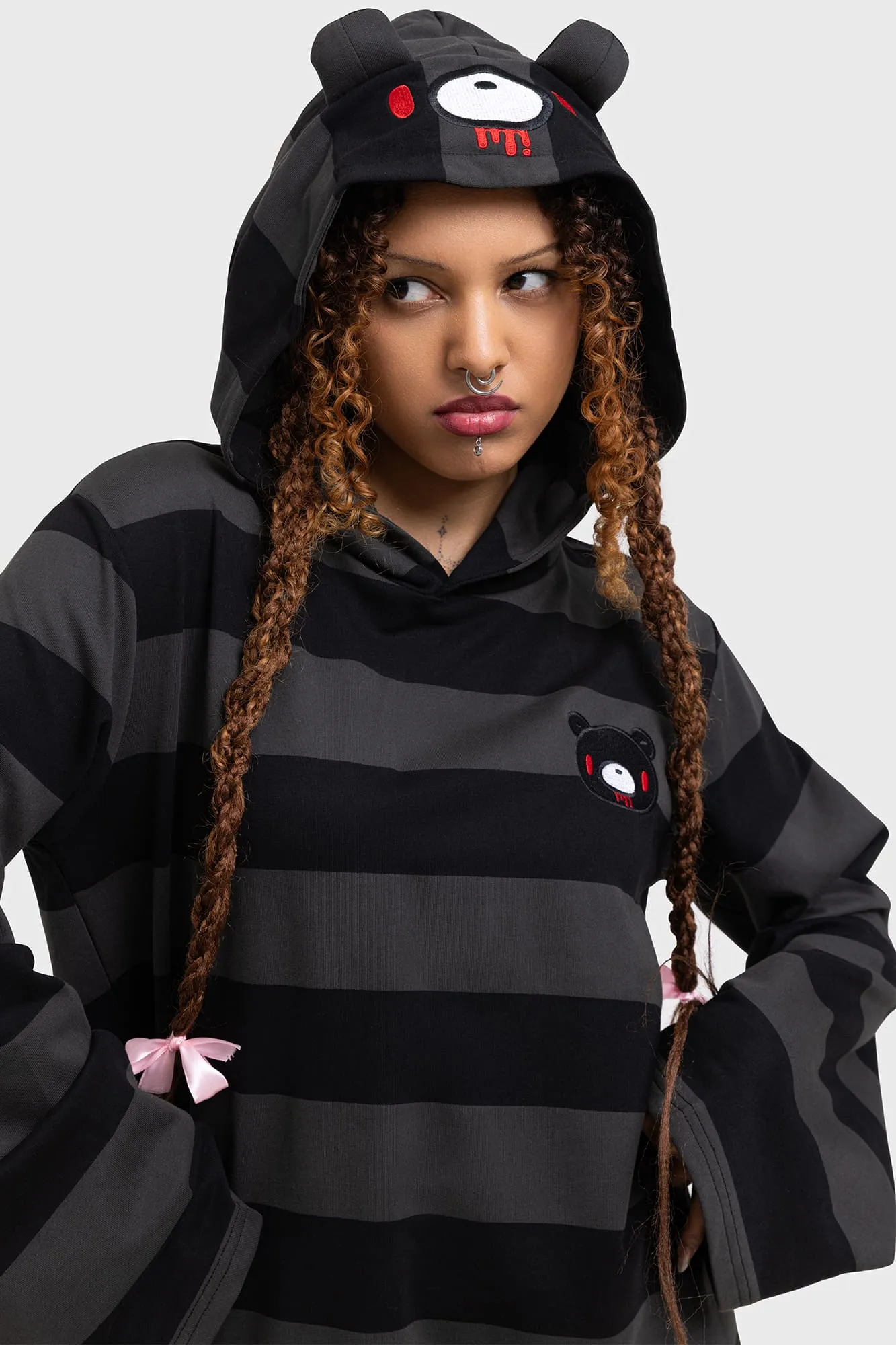 Harajuku Hooded Dress Simple Touch City Layering