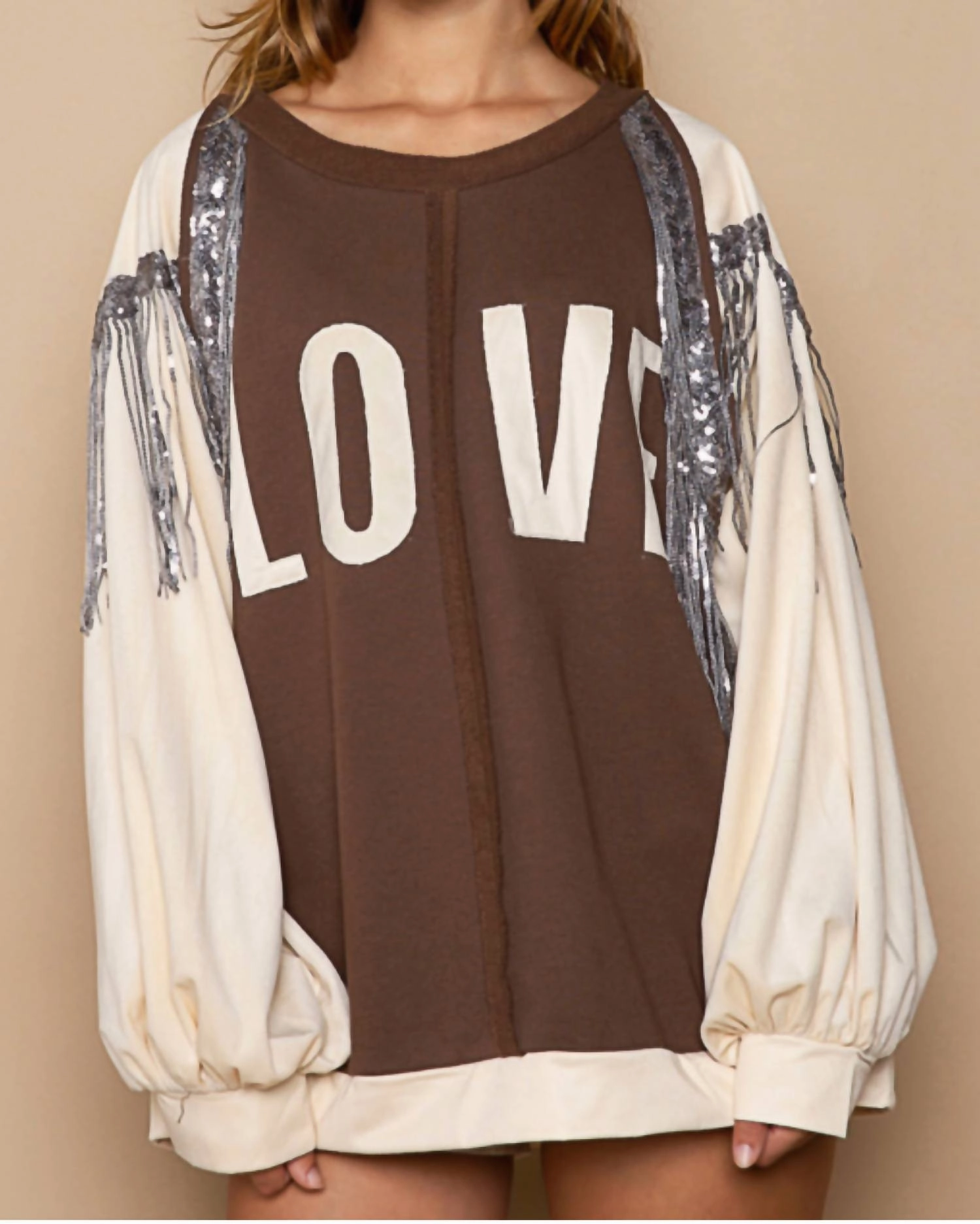 Layered Comfort Harper Pullover In Brown