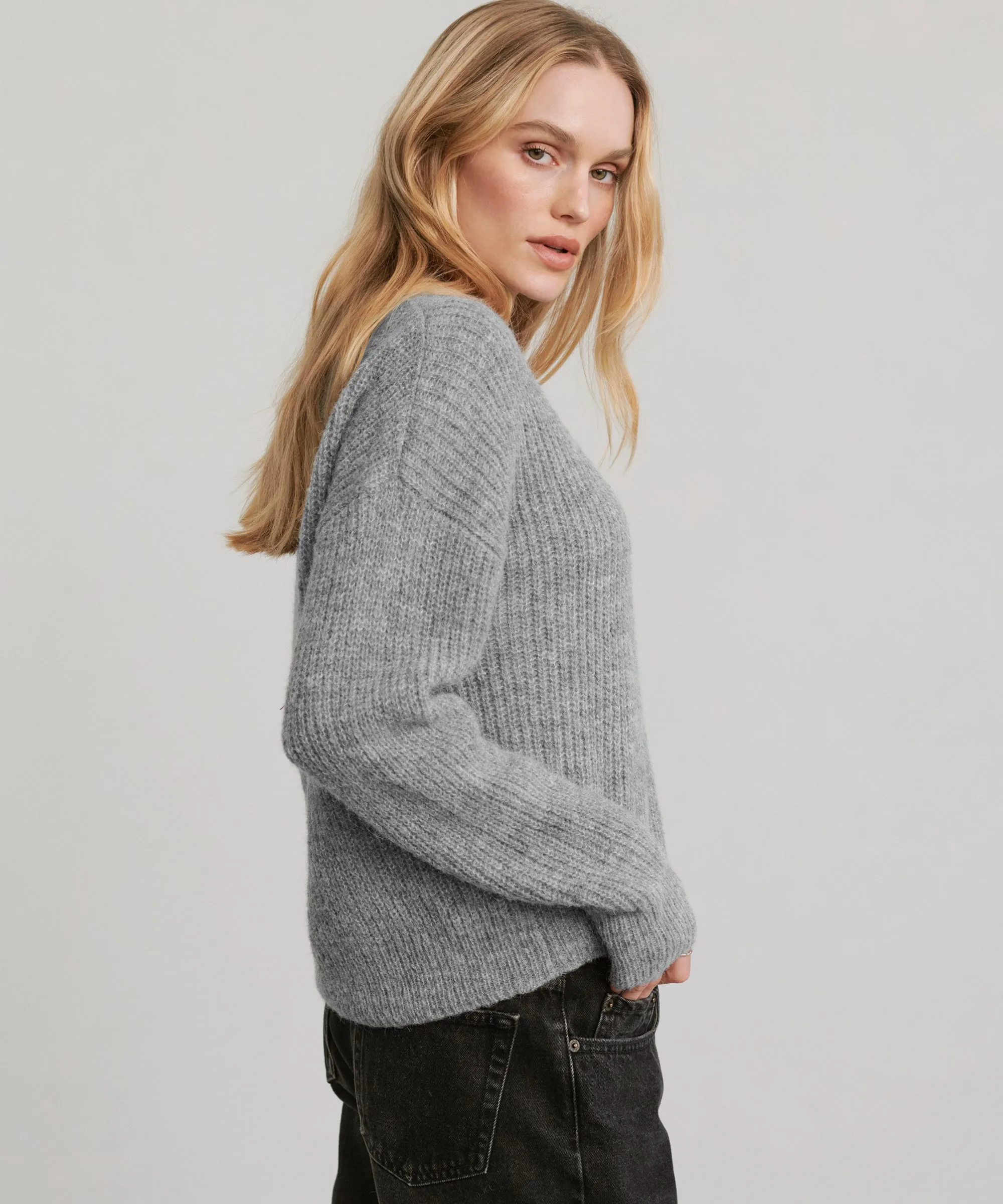 Texture Focus Hayes Crewneck Cardigan