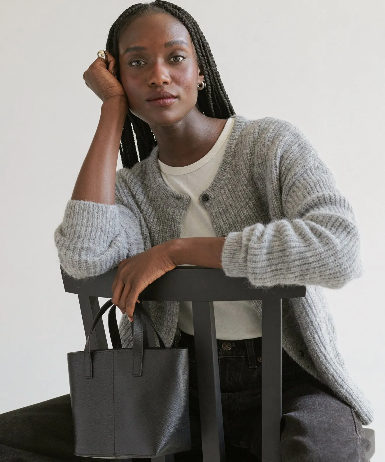 Hayes Crewneck Cardigan OekoTex Certified