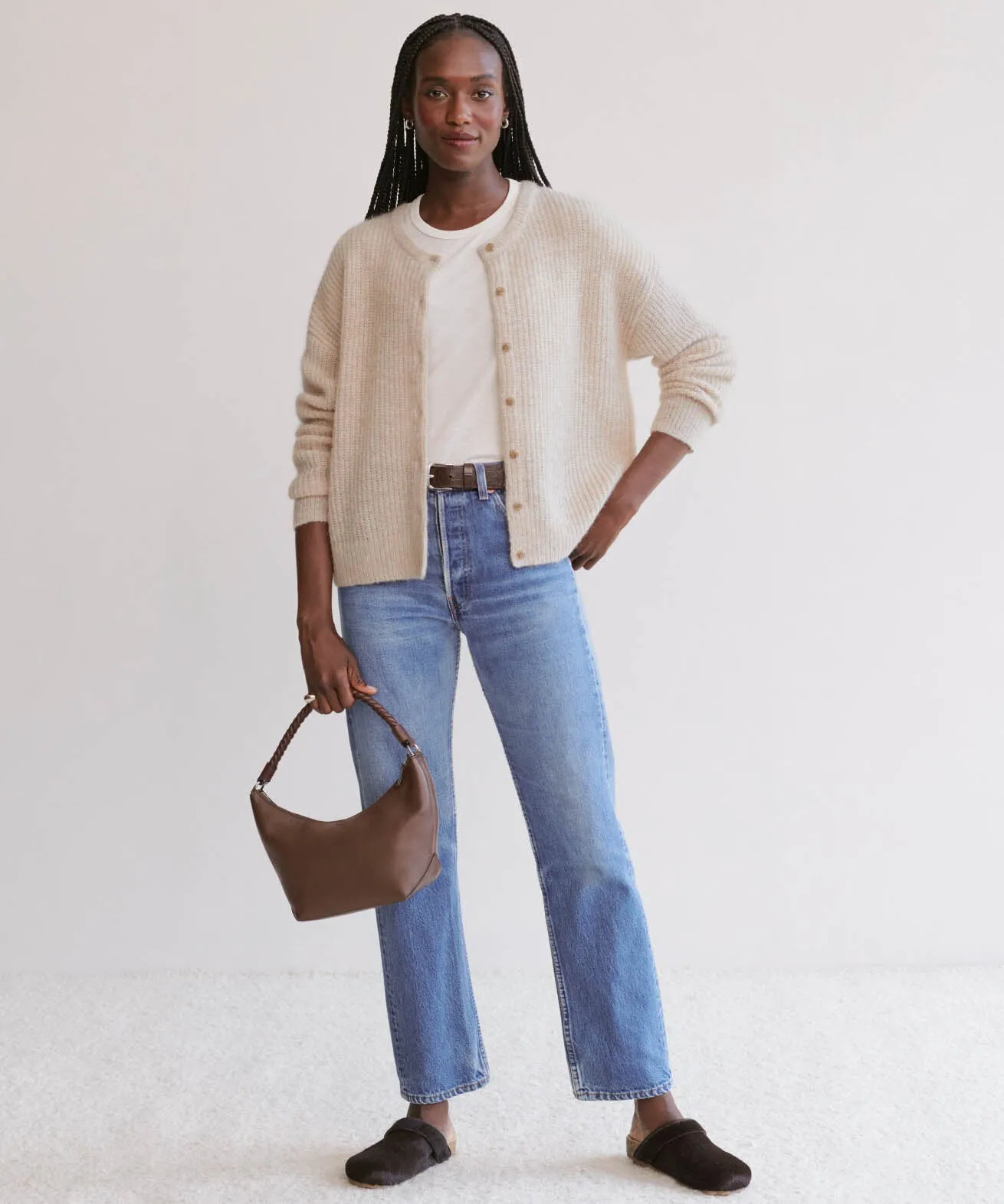 Fall Comfort Travel Style Hayes Crewneck Cardigan