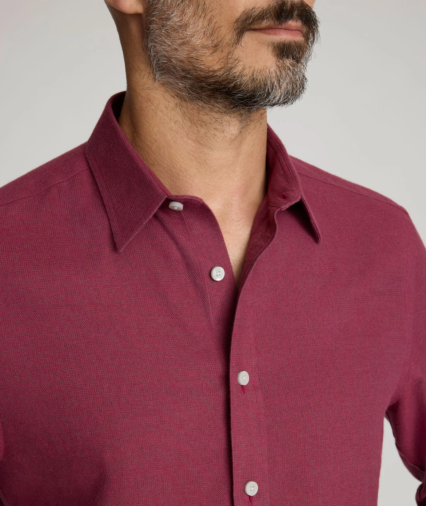 Wrinkle-Free Veneto Shirt Subtle Details Non Irritating Seams
