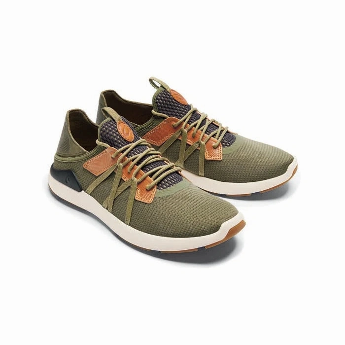 Coffee Walk Day-Long Wear Mens Olukai Mio Li in Hunter/Lava Rock
