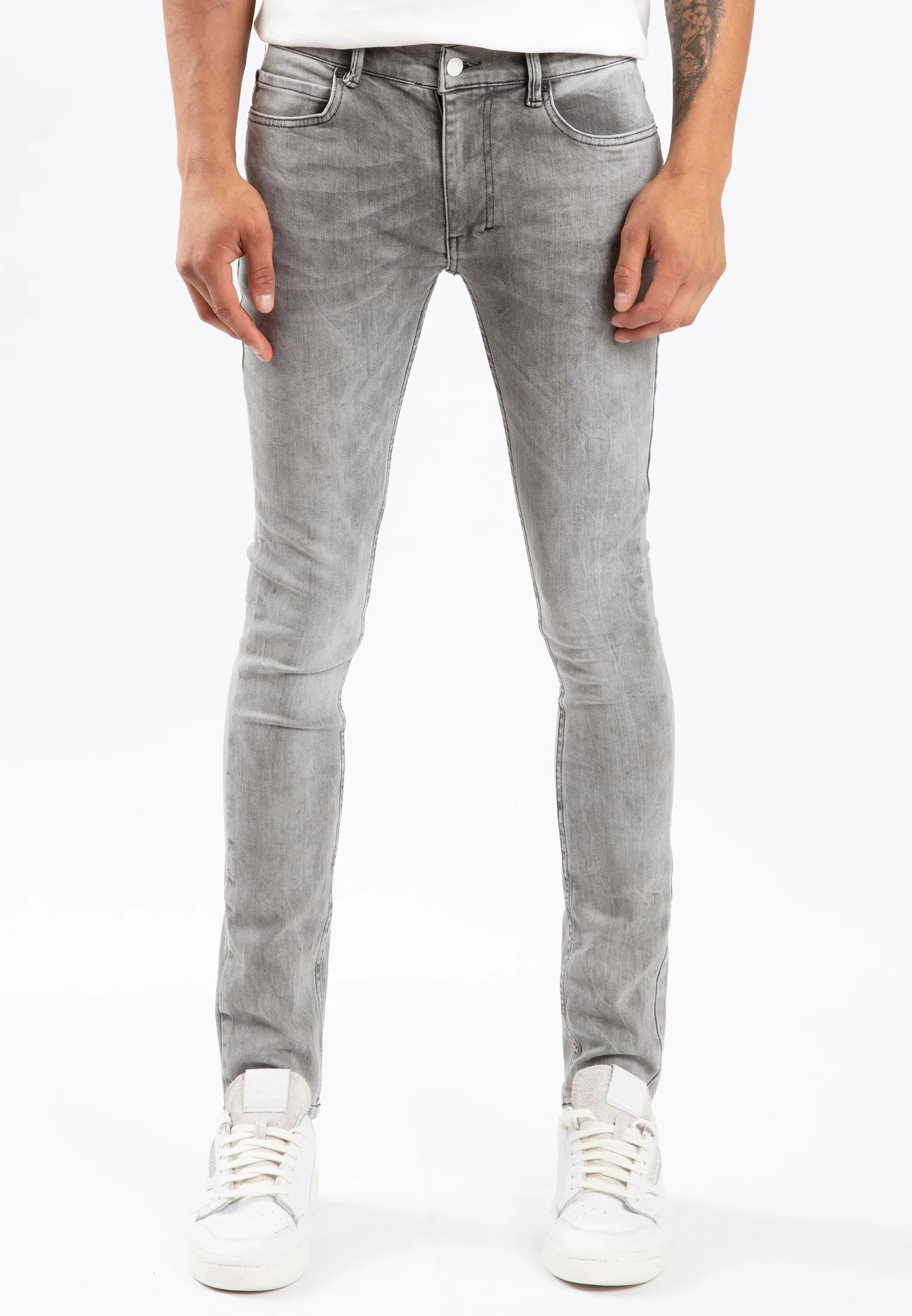 Chilly Day Wear HERO JEANS GREY VEINS