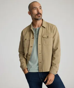 Herringbone Overshirt Lightweight Construction Versatile Style