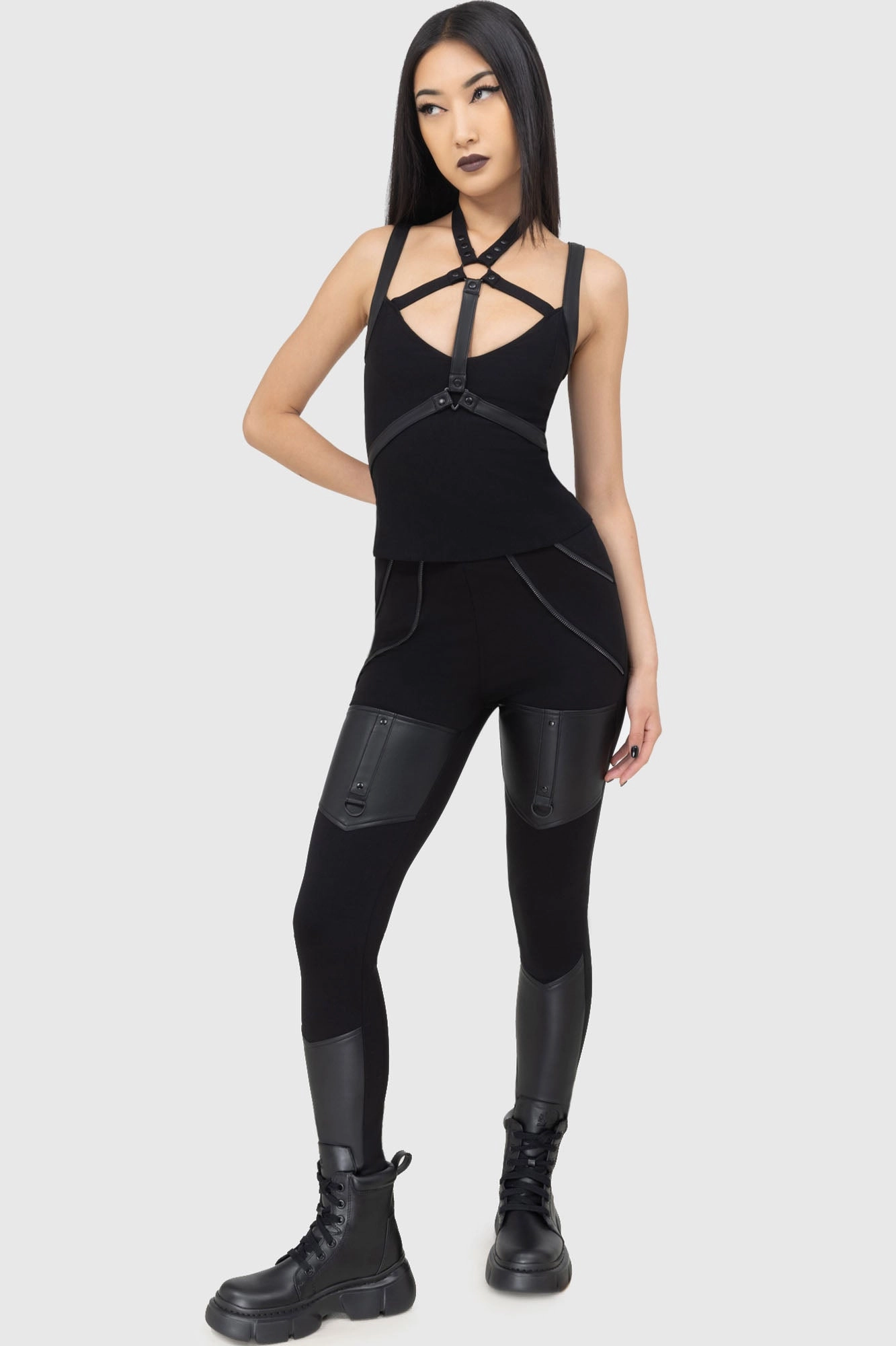 Maternity Wear Mesh Panel Breathable Design Fallen World Leggings