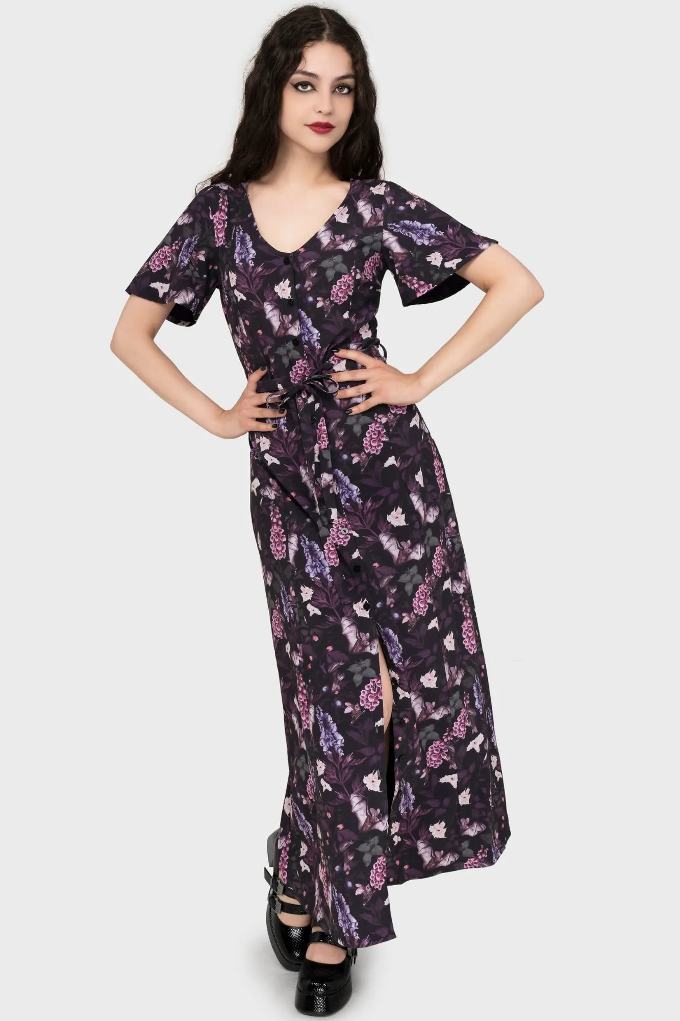 Willow Wisp Short Sleeve Maxi Dress Sophisticated Vibe