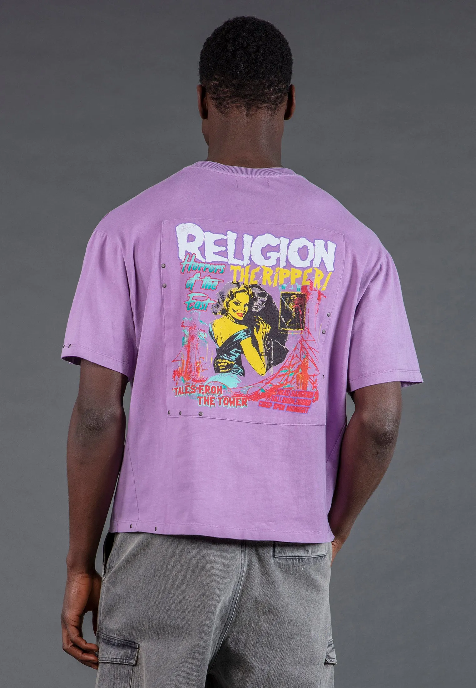 ACID RIPPER T-SHIRT LIGHT MAUVE Simple yet stylish Relaxed Comfort Wear
