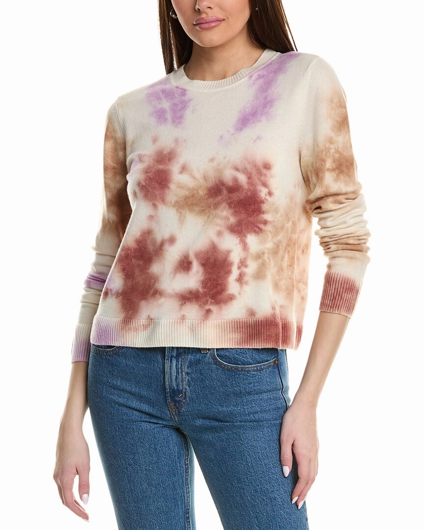 Lilla P Tie-Dyed Cardigan Wool & Cashmere-Blend Sweater Essential Wardrobe Knit Layering